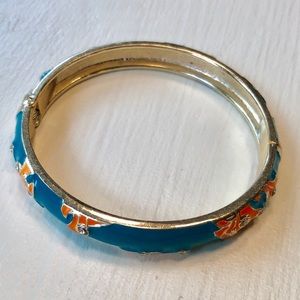 Turquoise and orange bracelet